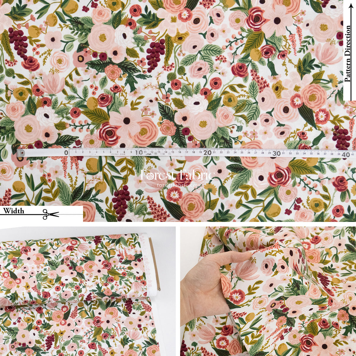 cotton - Garden Party Rose fabric