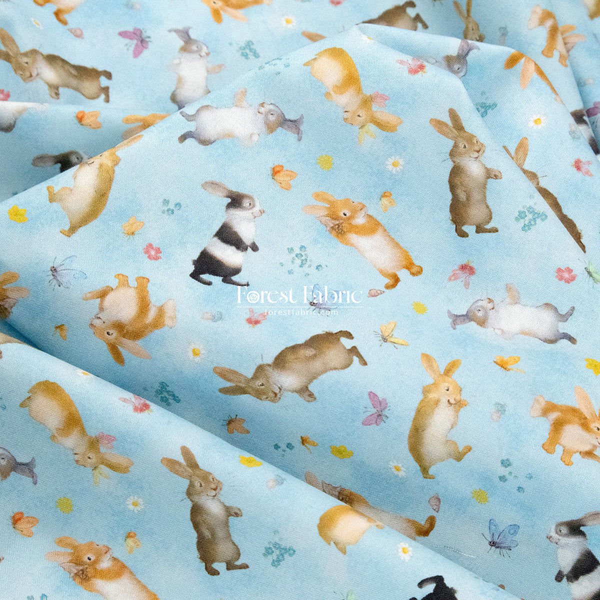 cotton - Big Hug Bunny rabbit fabric