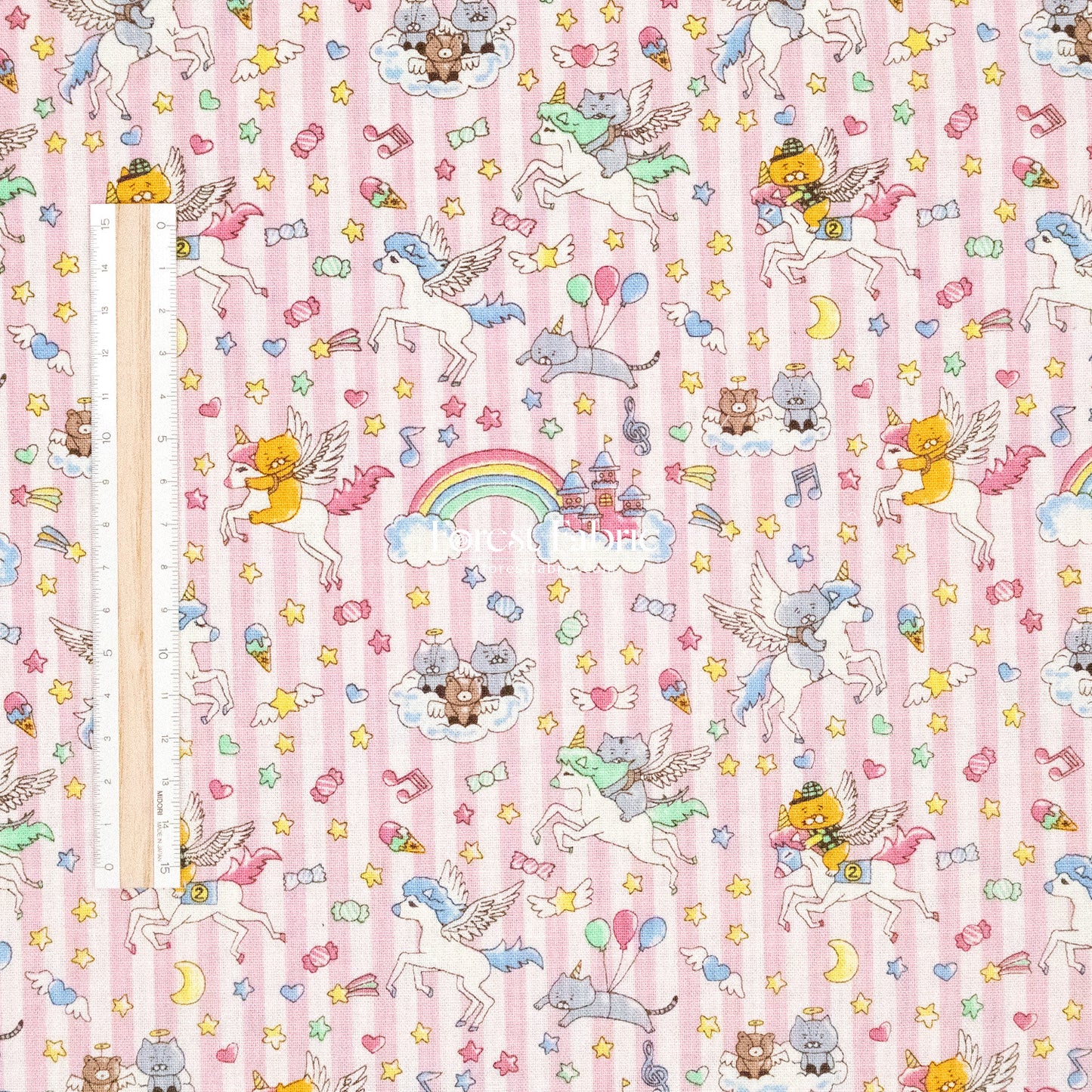 Canvas - Kittens & Unicorns fabric