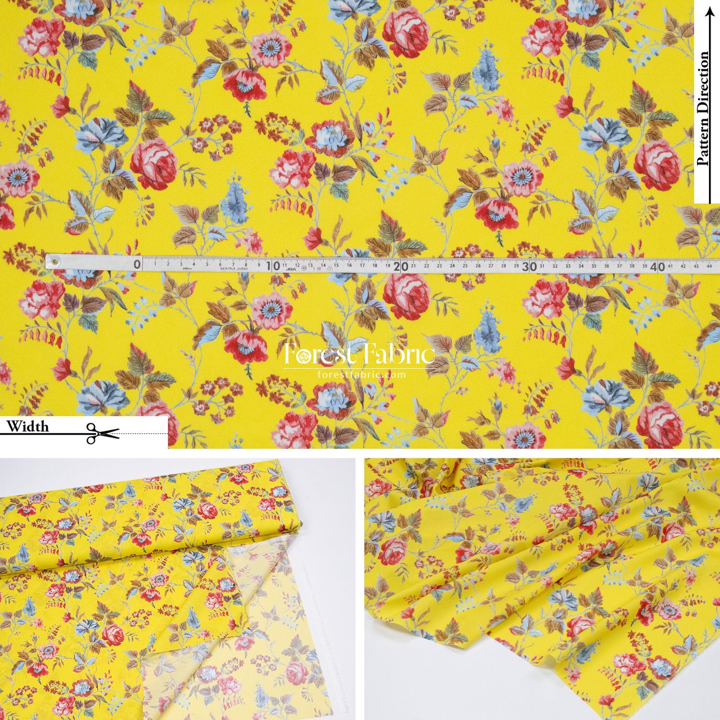 Liberty of London (Cotton Tana Lawn Fabric) - Yorkshire Rose