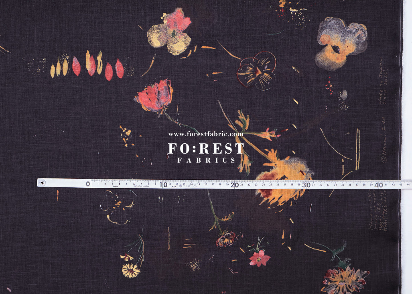 Linen - hana no toki niwa fabric 亞麻