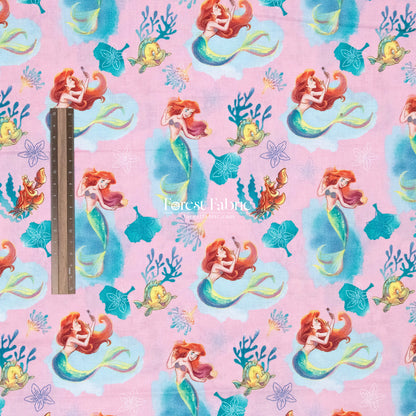 cotton - Ariel fish fabric