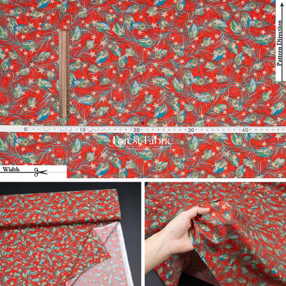 Liberty of London (Cotton Tana Lawn Fabric) - Festive Plume Star