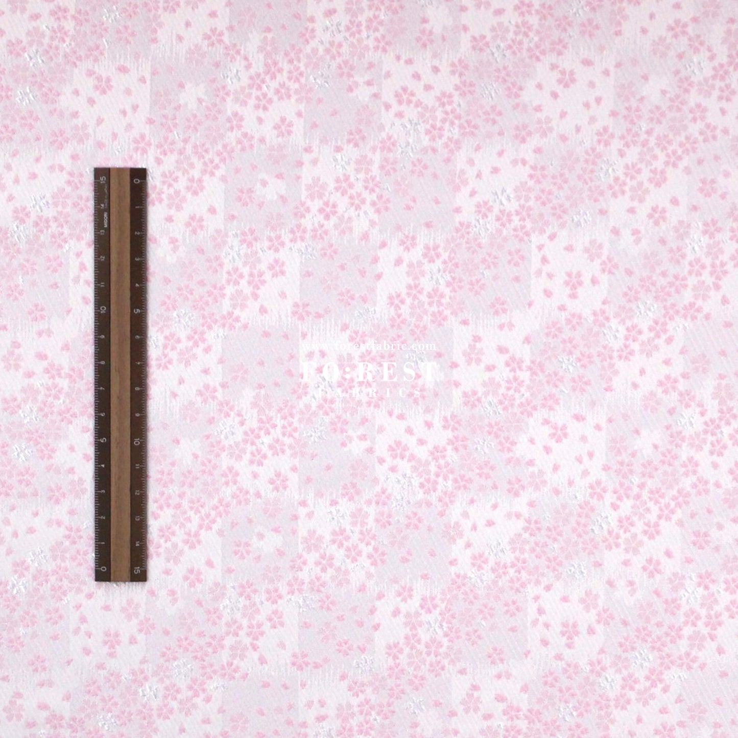 Gold Brocade - Little Sakura fabric Pink Purple