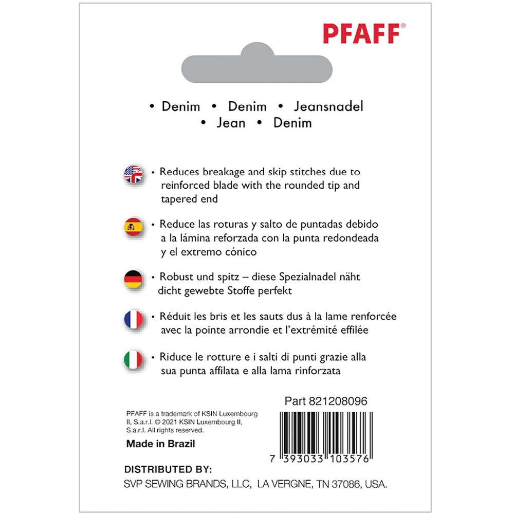 PFAFF® Denim Needles Assorted 牛仔家用車針