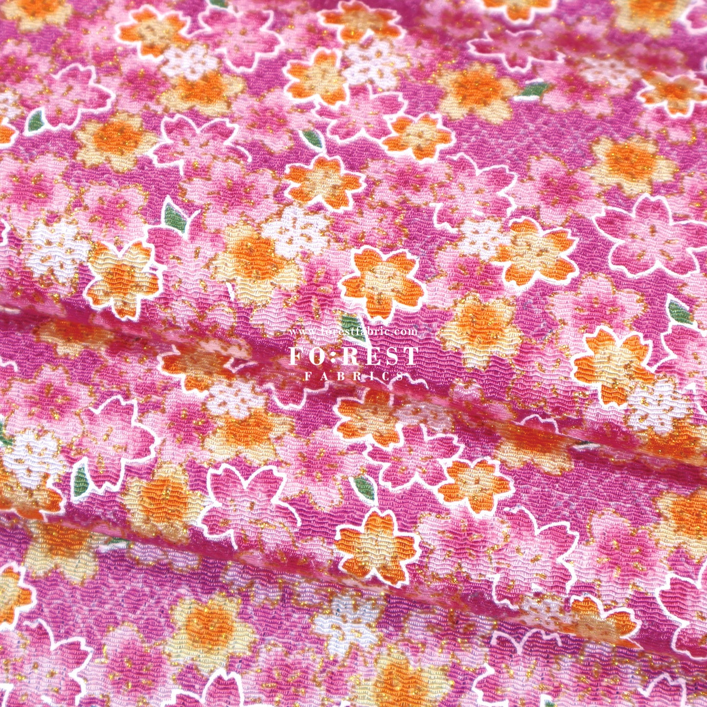 Ichikoshi crepe -  Sakura fabric 5