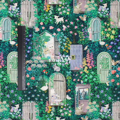 cotton linen - Secret Garden fabric