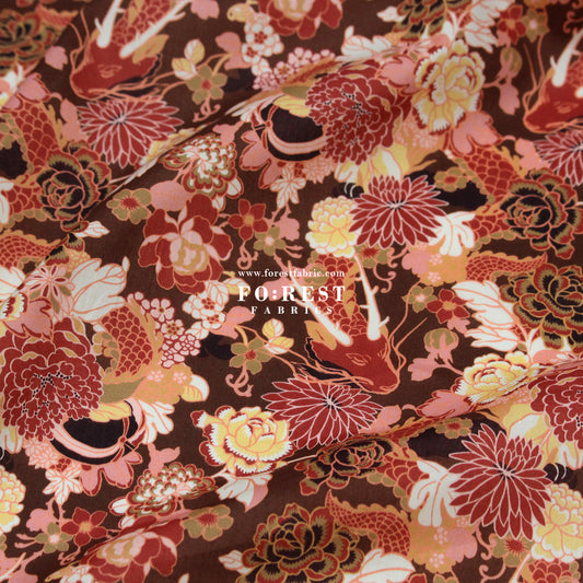 Liberty of London (Cotton Tana Lawn Fabric) - Gilded Garden Red