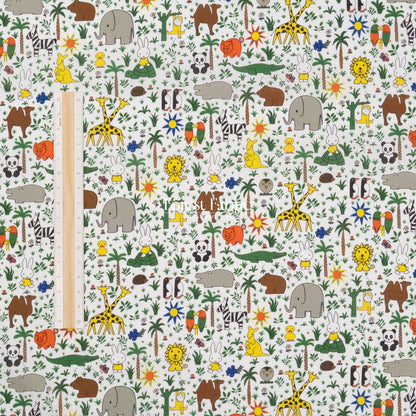 Liberty of London (Cotton Tana Lawn Fabric) - Miffy ZOOLOGY