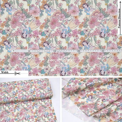 cotton - Snow White fabric