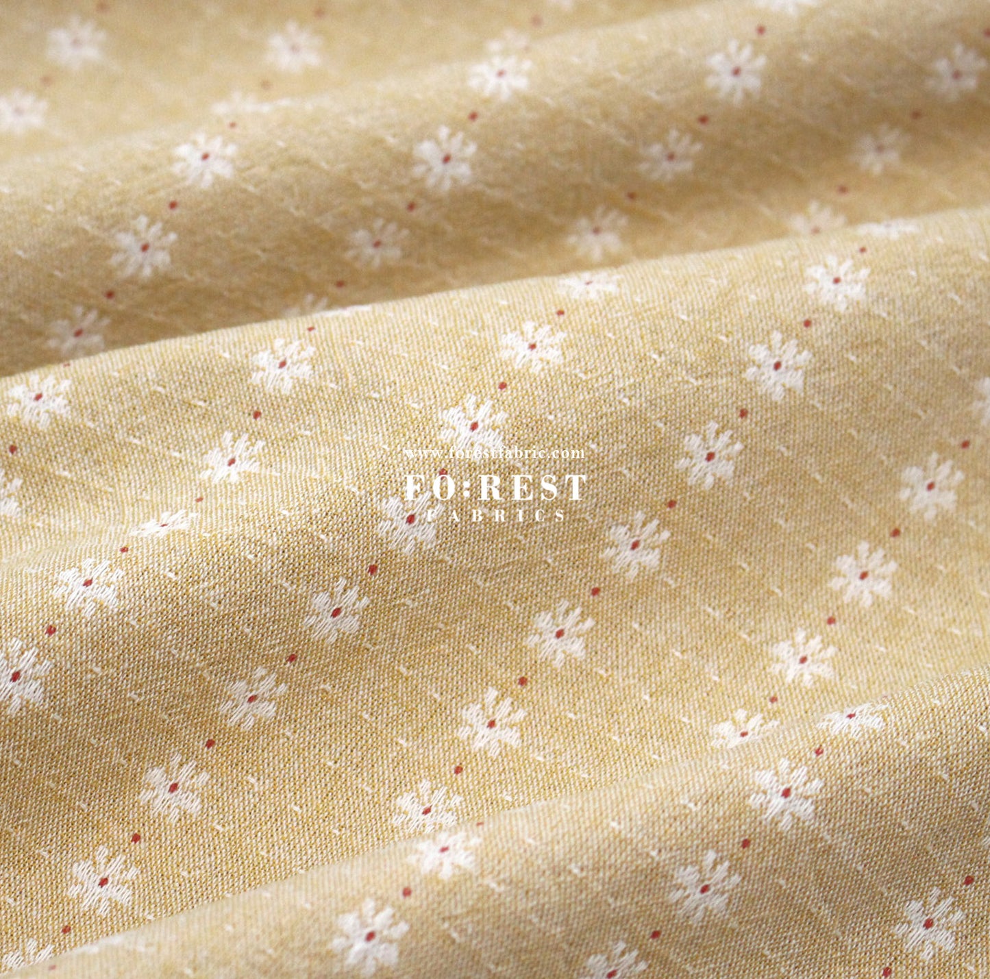 Yarn dyed cotton - Flower fabric