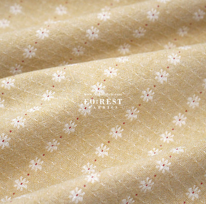 Yarn dyed cotton - Flower fabric