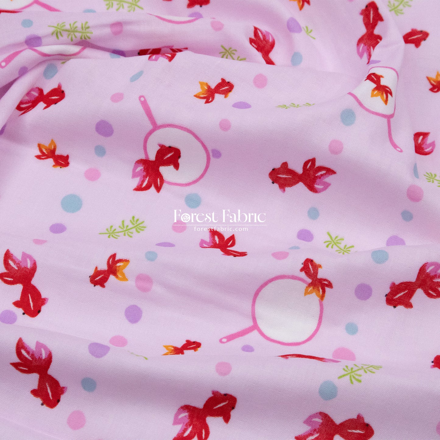 Double gauze - Goldfish scooping fabric