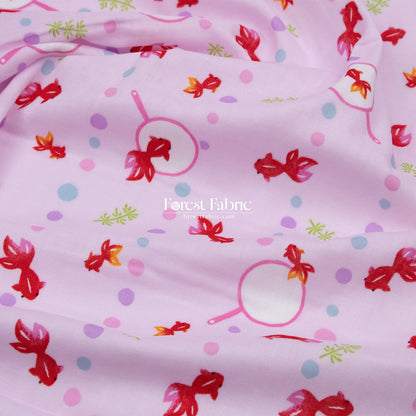Double gauze - Goldfish scooping fabric