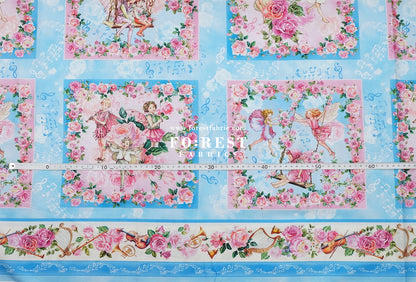 cotton - Spring Song Fairy Garden fabric (PANEL)