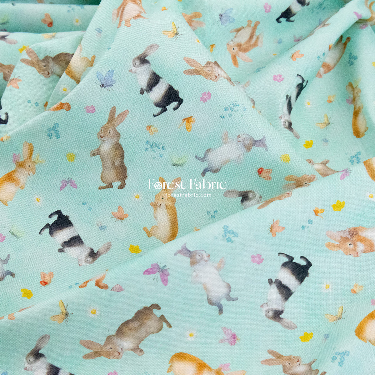 cotton - Big Hug Bunny rabbit fabric