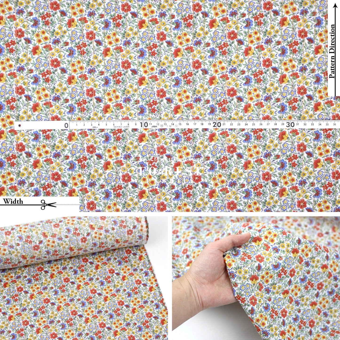 Liberty of London (Cotton Tana Lawn Fabric) - Carnation Garden
