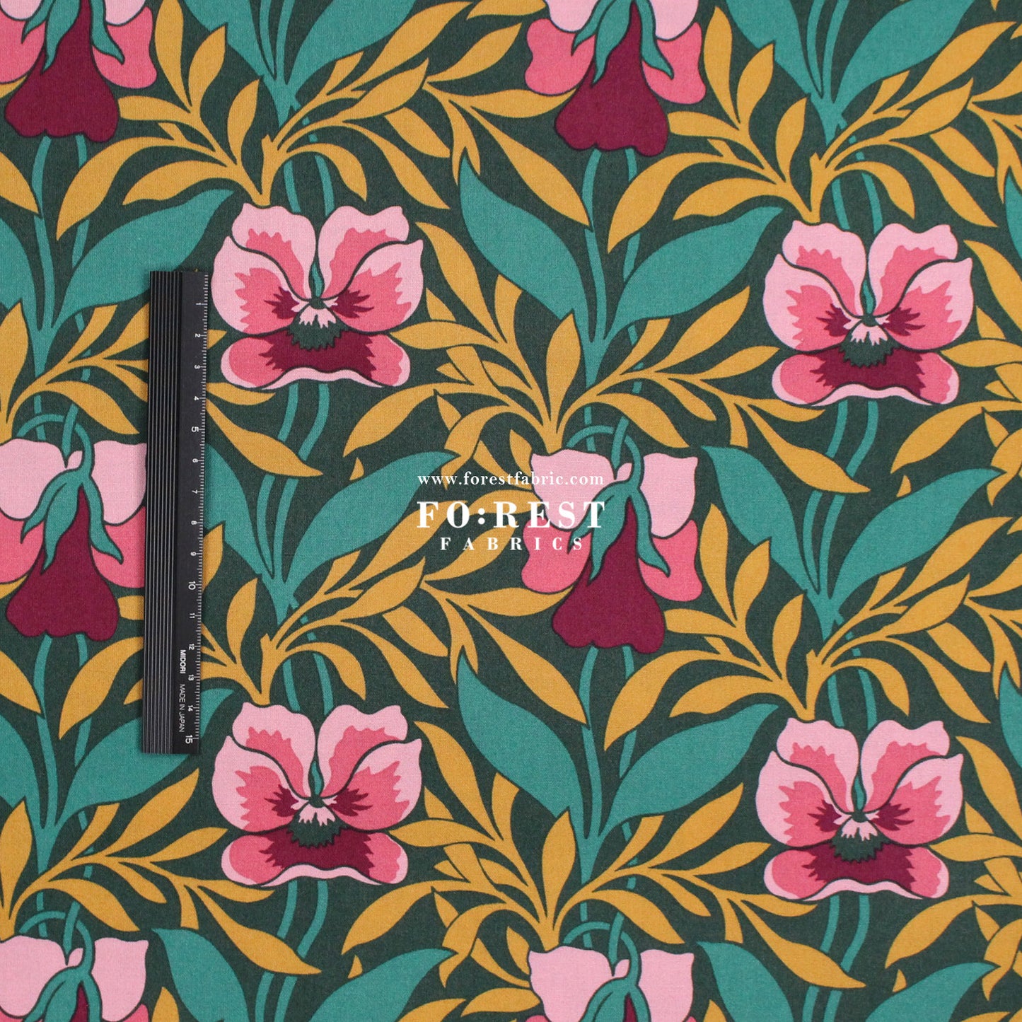 Quilting Liberty - Pansy Meadow 275cm Wide Width fabric