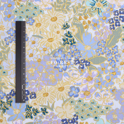 cotton Linen Canvas - Mimi Metallic fabric