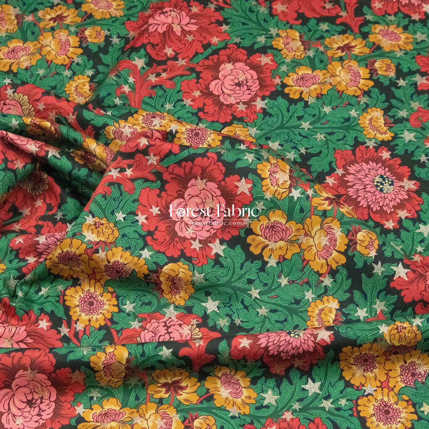 Liberty of London (Cotton Tana Lawn Fabric) - December Day Star