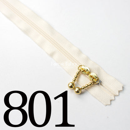 YKK 40cm Double-sided Zipper Golden