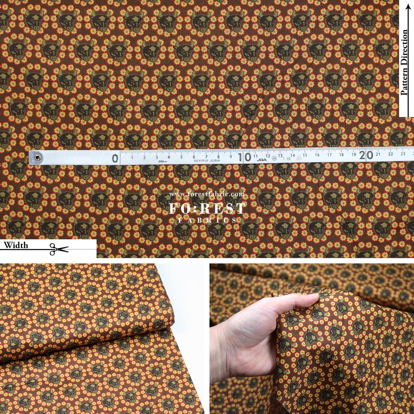 Liberty of London (Cotton Tana Lawn Fabric) - Earth OX