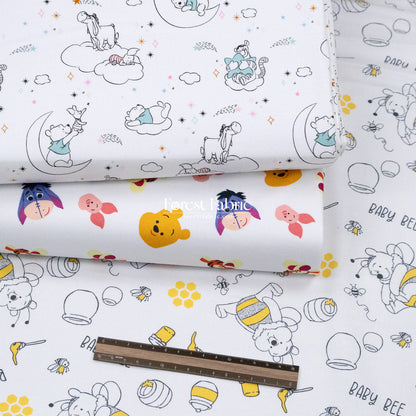 cotton - Pooh fabric 1