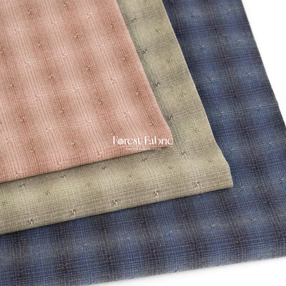 10"square Set - Yarn dyed cotton fabric拼布組100