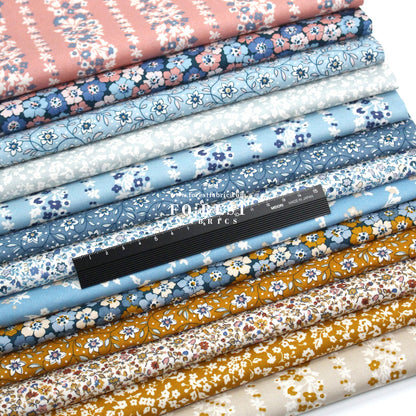 Quilting Liberty Denim Florals fabric SET