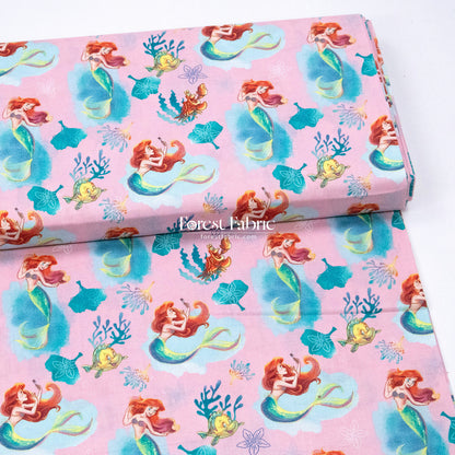 cotton - Ariel fish fabric