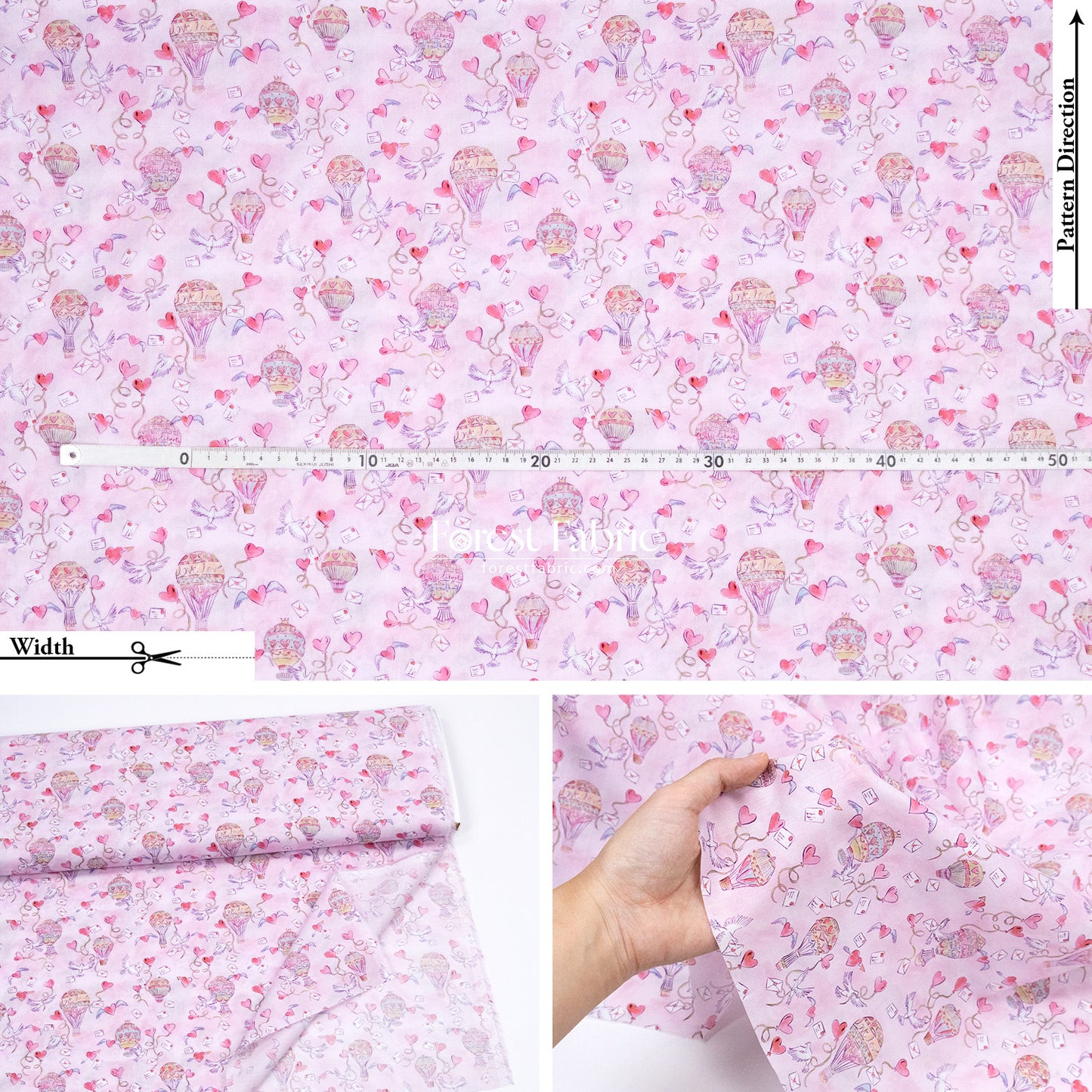 Liberty of London (Cotton Tana Lawn Fabric) - Love in the air