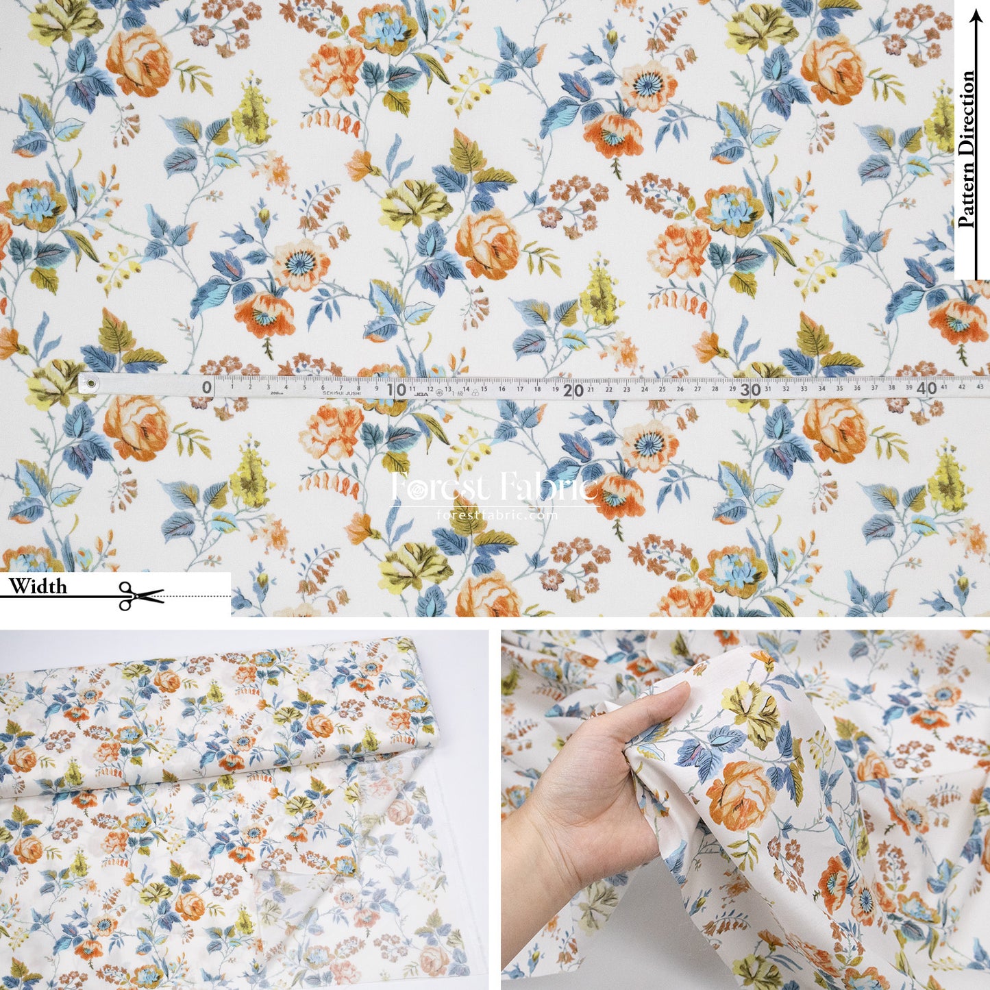 Liberty of London (Cotton Tana Lawn Fabric) - Yorkshire Rose