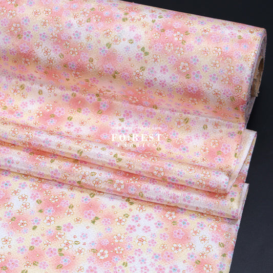 Ichikoshi crepe -  Sakura fabric 3