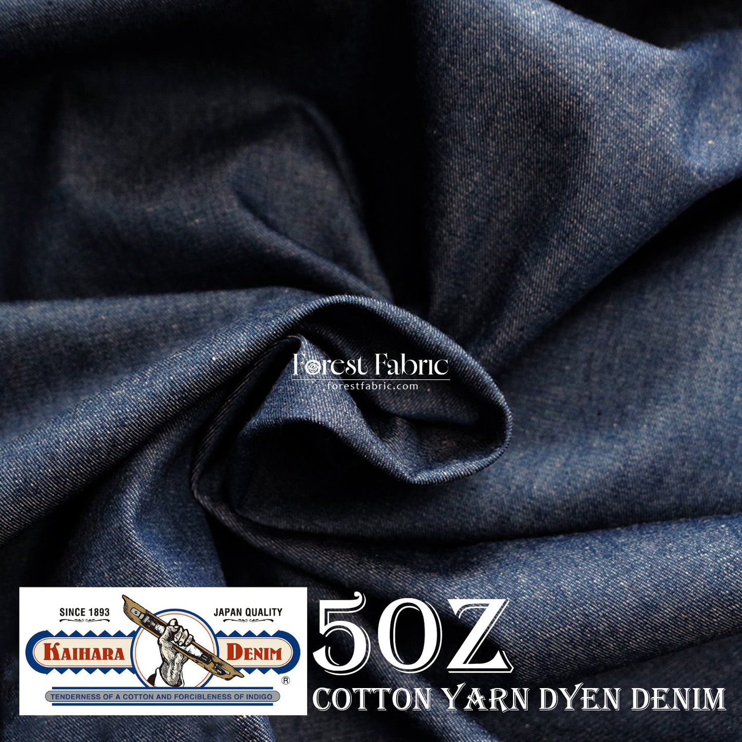 5oz Denim fabric 牛仔布 - FO:REST Fabric 布恩堂Liberty fabrictana lawnjapanese fabricykk zipper