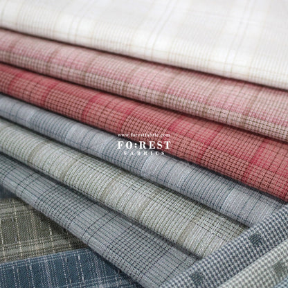 10"square Set - Yarn dyed cotton fabric拼布組3