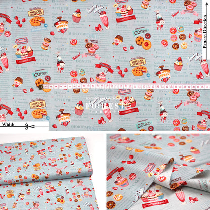 cotton - Sweets Recipe fabric