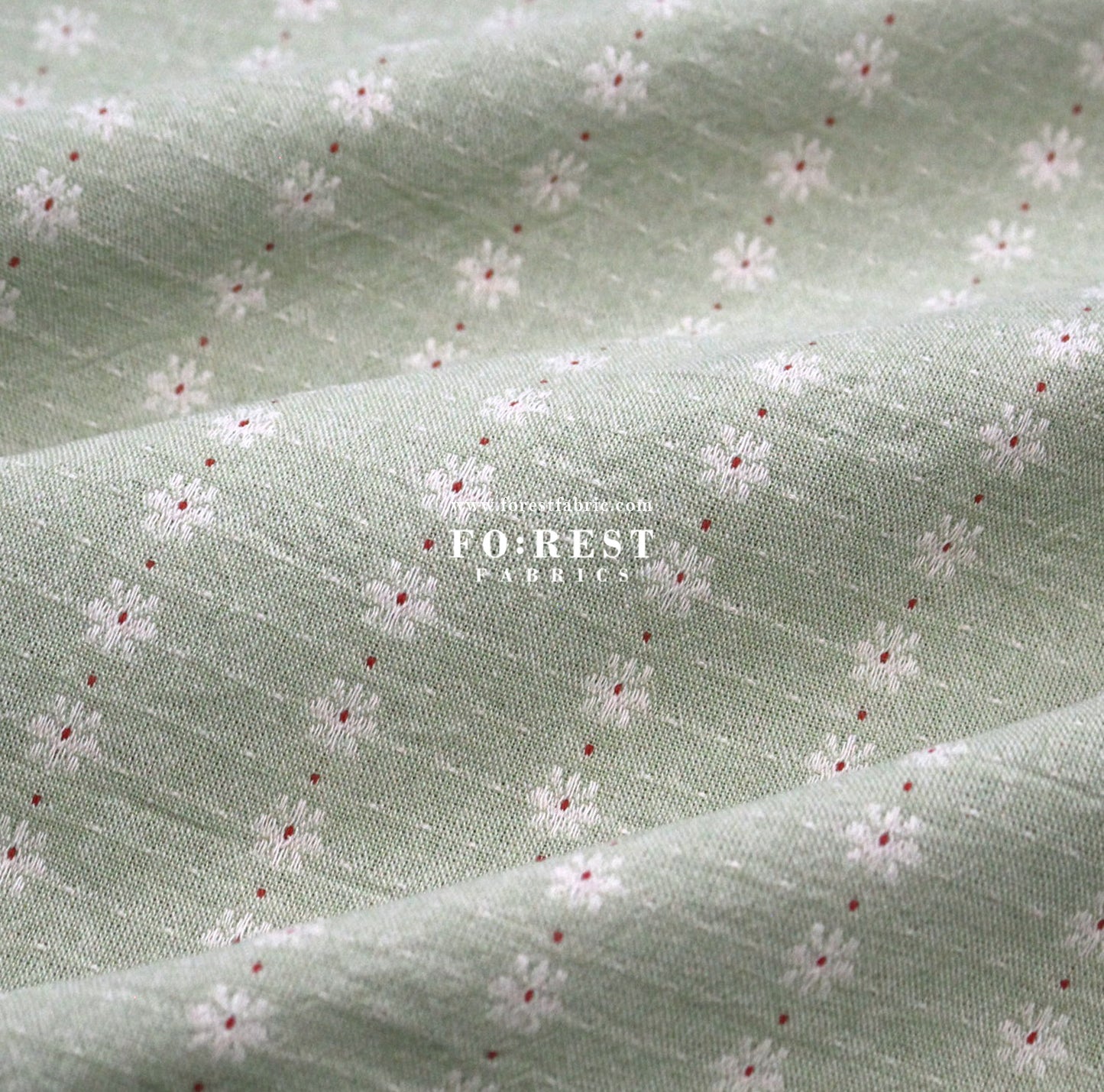 Yarn dyed cotton - Flower fabric