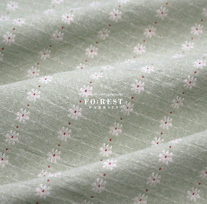 Yarn dyed cotton - Flower fabric