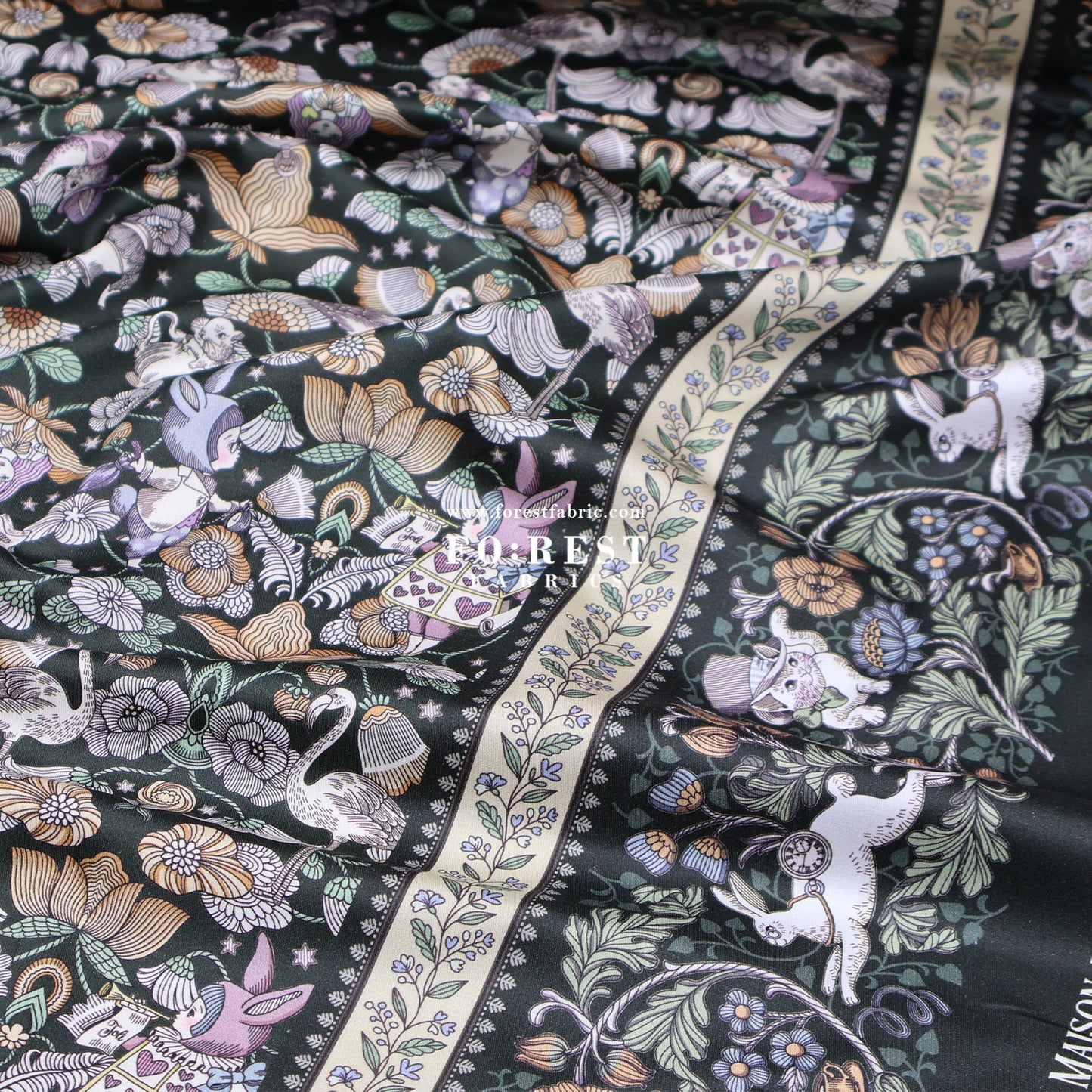 Satin Super Cotton - JoliFleur Poisonberry Thief fabric