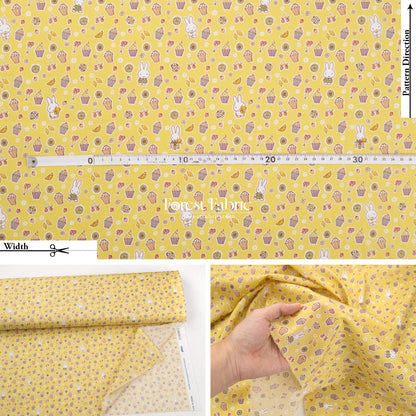 Liberty of London (Cotton Tana Lawn Fabric) - Miffy A SWEET BIRTHDAY
