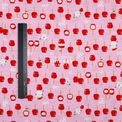 Dobby - Apple Candy Shima-enaga fabric