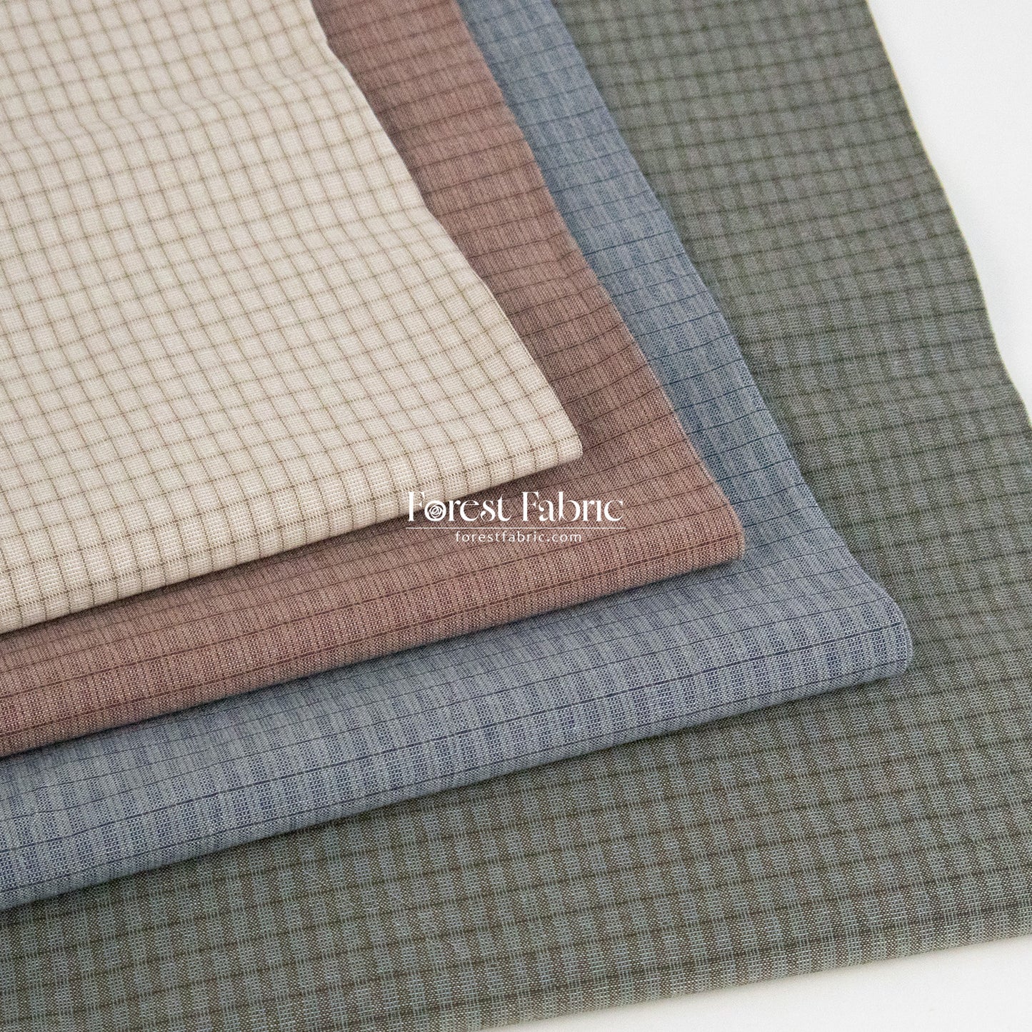 10"square Set - Yarn dyed cotton fabric拼布組100