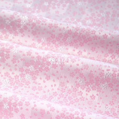 Gold Brocade - Little Sakura fabric Pink Purple