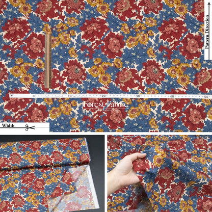 Liberty of London (Cotton Tana Lawn Fabric) - December Day Star