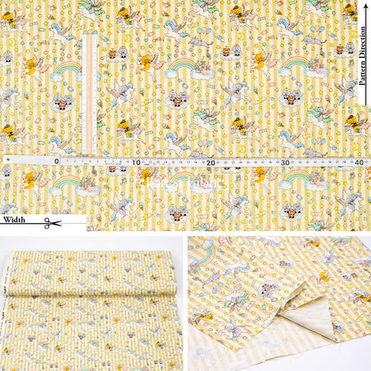 Canvas - Kittens & Unicorns fabric