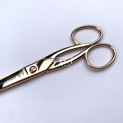 7″ RoseGold Household Scissors 剪刀 - FO:REST Fabric 布恩堂Liberty fabrictana lawnjapanese fabricykk zipper