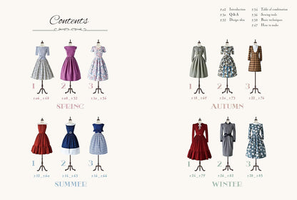 Retro Girly Dress Sewing Book by Mayo Suzuki Sewing Book