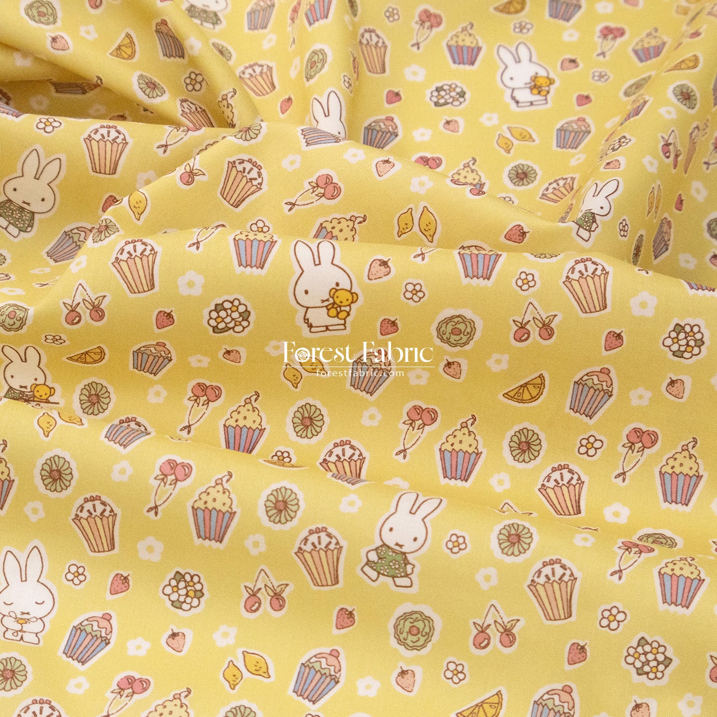 Liberty of London (Cotton Tana Lawn Fabric) - Miffy A SWEET BIRTHDAY