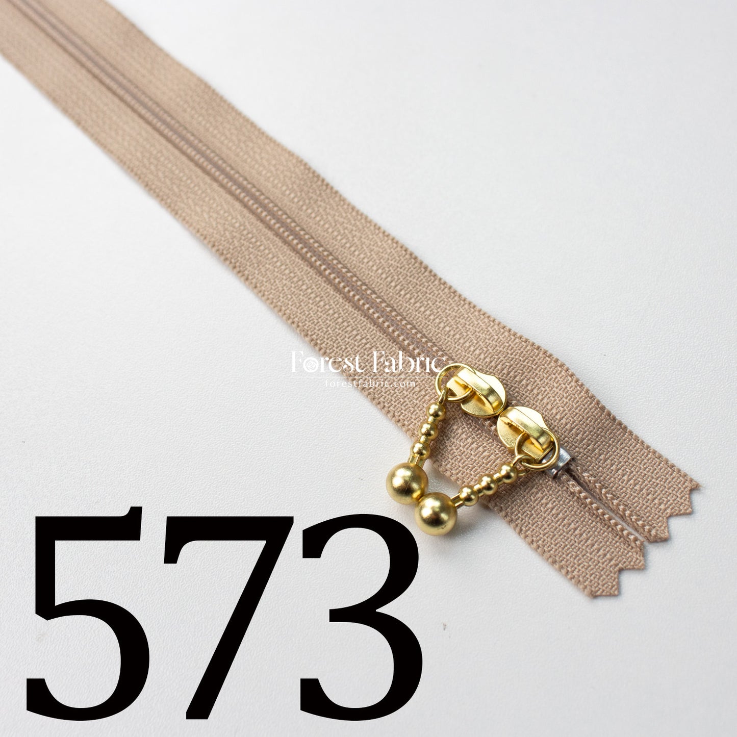YKK 40cm Double-sided Zipper Golden