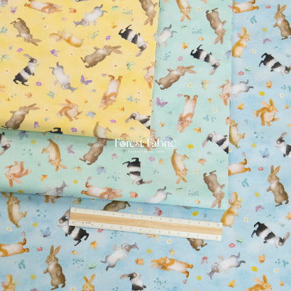cotton - Big Hug Bunny rabbit fabric